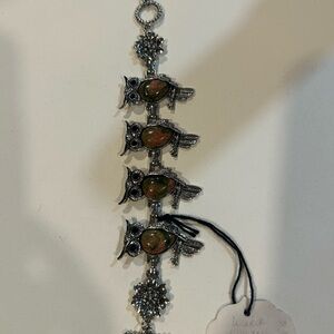 Silver Owl Charm Bracelet